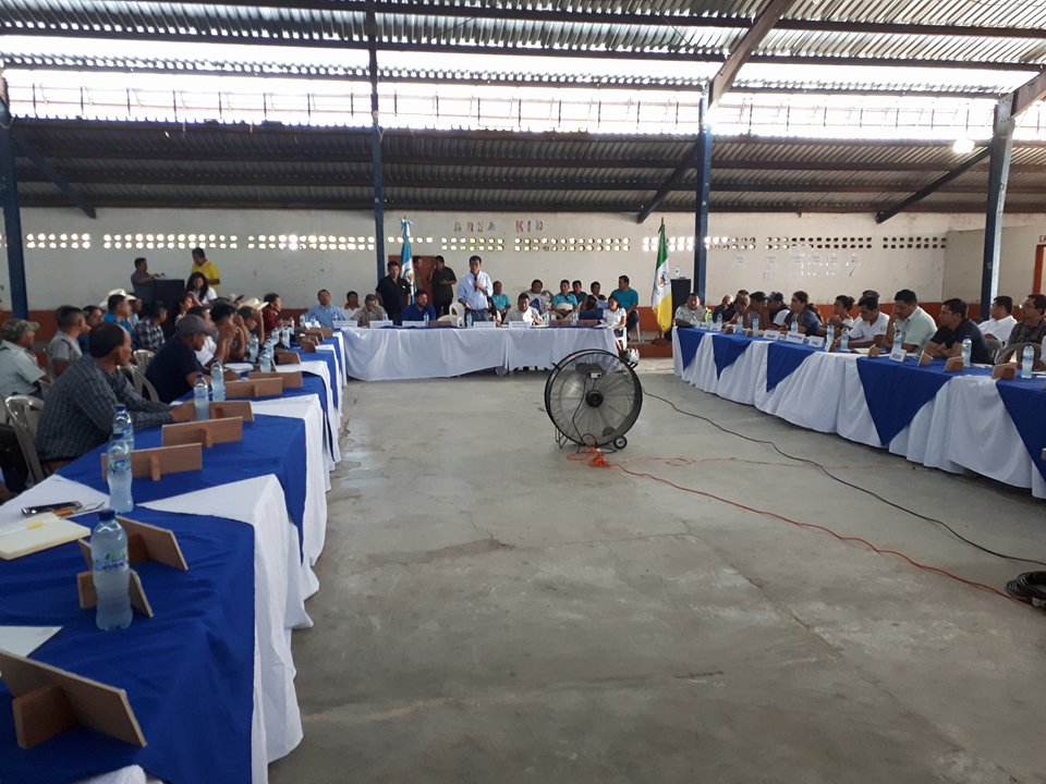 Reunión de COMUDE, San Andrés, Petén